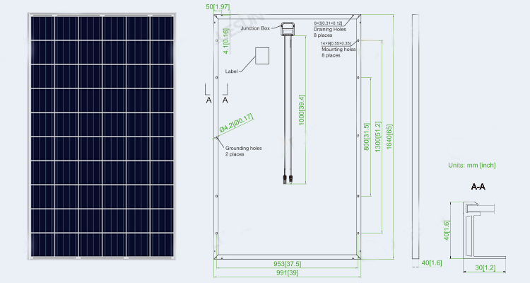 polycrystalline 270w solar panel for home