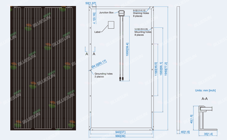 all black mono 345w solar panels